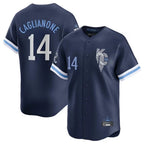 KC.Royals #14 Jac Caglianone Player Navy City Connect Limited Home Fdoa Stitched Jerseys