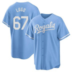 KC.Royals #67 Seth Lugo Player Light Blue Home Game Fdoa Stitched Jerseys
