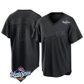 LA.Dodgers #8 Enrique Hern¨¢ndez Player Black World Series Pitch Fashion T-shirt Fdoa Stitched Jerseys