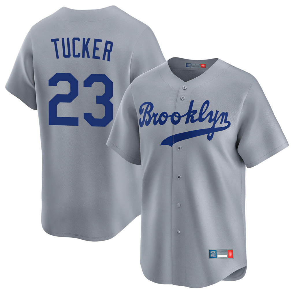 LA.Dodgers #23 Kyle Tucker Player Gray Game Limited Home Fdoa Stitched Jerseys