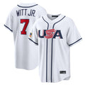 KC.Royals #7 Bobby Witt Jr. Player White USA 2026 World Classic Game Fdoa Stitched Jerseys