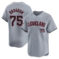 C.Guardians #75 Connor Brogdon Player Gray Road Limited Home Fdoa Stitched Jerseys
