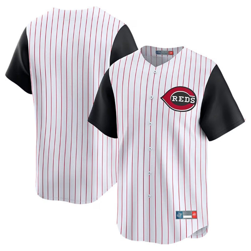 C.Reds ## Red Blank Player White Black Stripe Field of Dreams Game Home Fdoa Stitched Jerseys