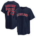 C.Guardians #75 Connor Brogdon Player Navy Game Home Fdoa Stitched Jerseys