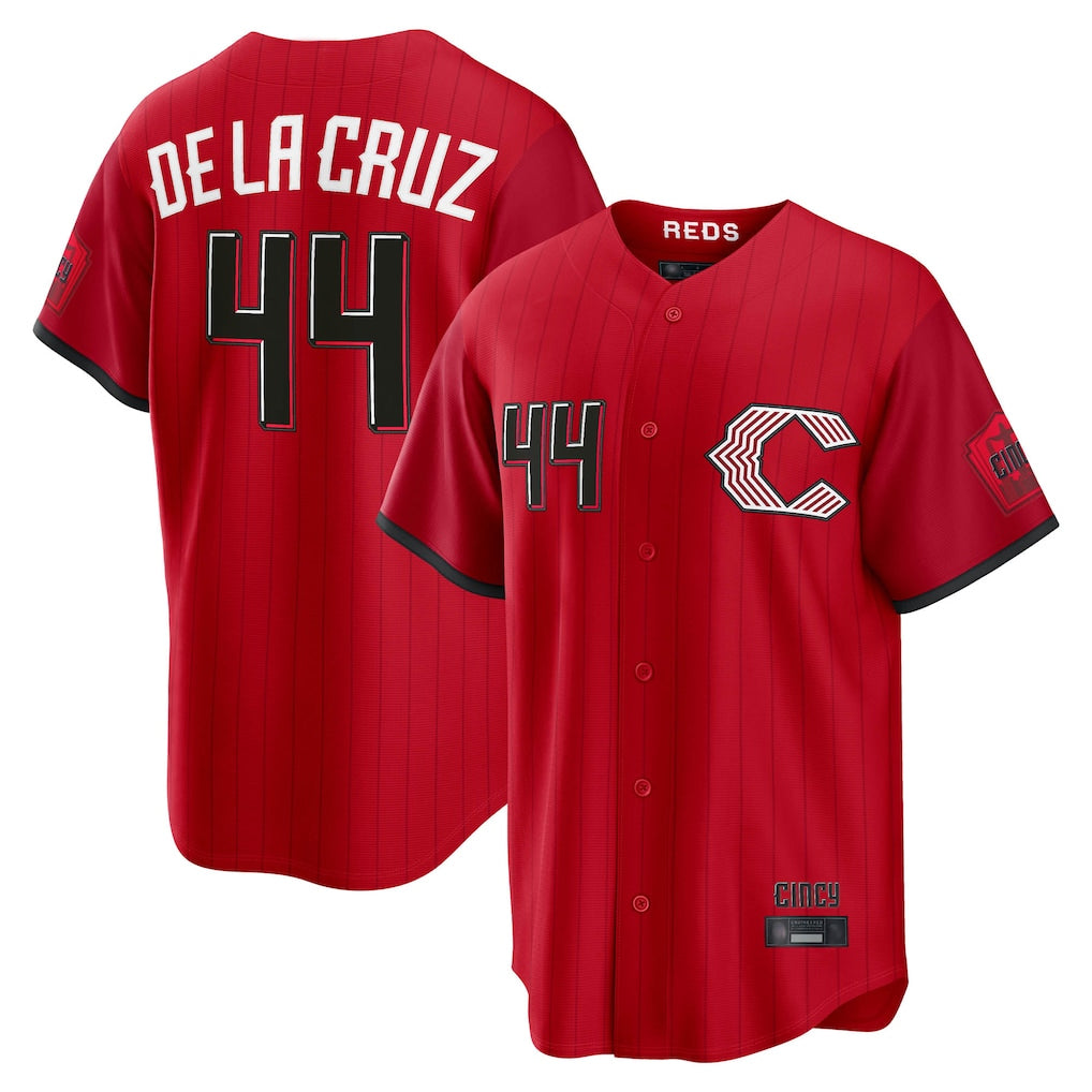 C.Reds #44 Elly De La Cruz Player Red 2026 City Connect Home Game Fdoa Stitched Jerseys