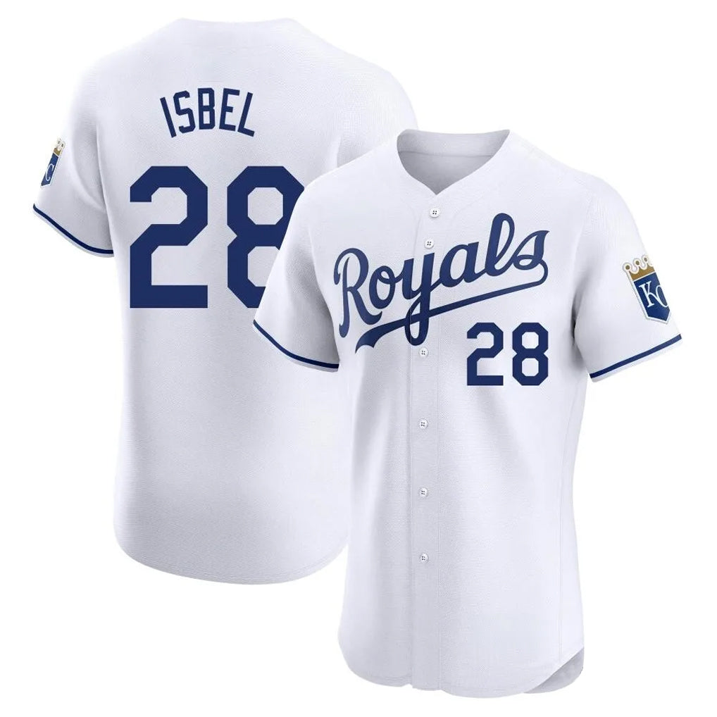 KC.Royals #28 Kyle Isbel Player White Alt Limited Elite Home Fdoa Stitched Jerseys