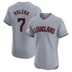 C.Guardians #7 George Valera Player Gray Road Limited Elite Home Fdoa Stitched Jerseys