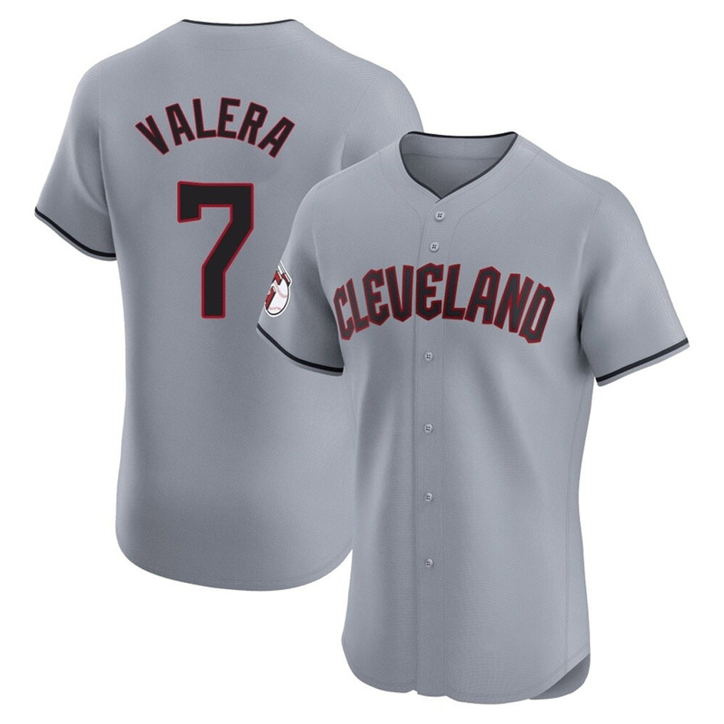 C.Guardians #7 George Valera Player Gray Road Limited Elite Home Fdoa Stitched Jerseys