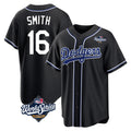 LA.Dodgers #16 Will Smith Player Black World Series Carbon Limited Home Fdoa Stitched Jerseys