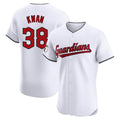 C.Guardians #38 Steven Kwan Player White Limited Elite Home Fdoa Stitched Jerseys