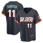 S.Diego Padres #11 Yu Darvish Player Obsidian 2026 City Connect Home Game T-shirt Fdoa Stitched Jerseys