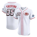 C.Reds #35 Jose Trevino Player White Speedway Classic Limited Elite Home Fdoa Stitched Jerseys