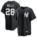 NY.Yankees #28 Austin Wells Player Black Game Home Fdoa Stitched Jerseys