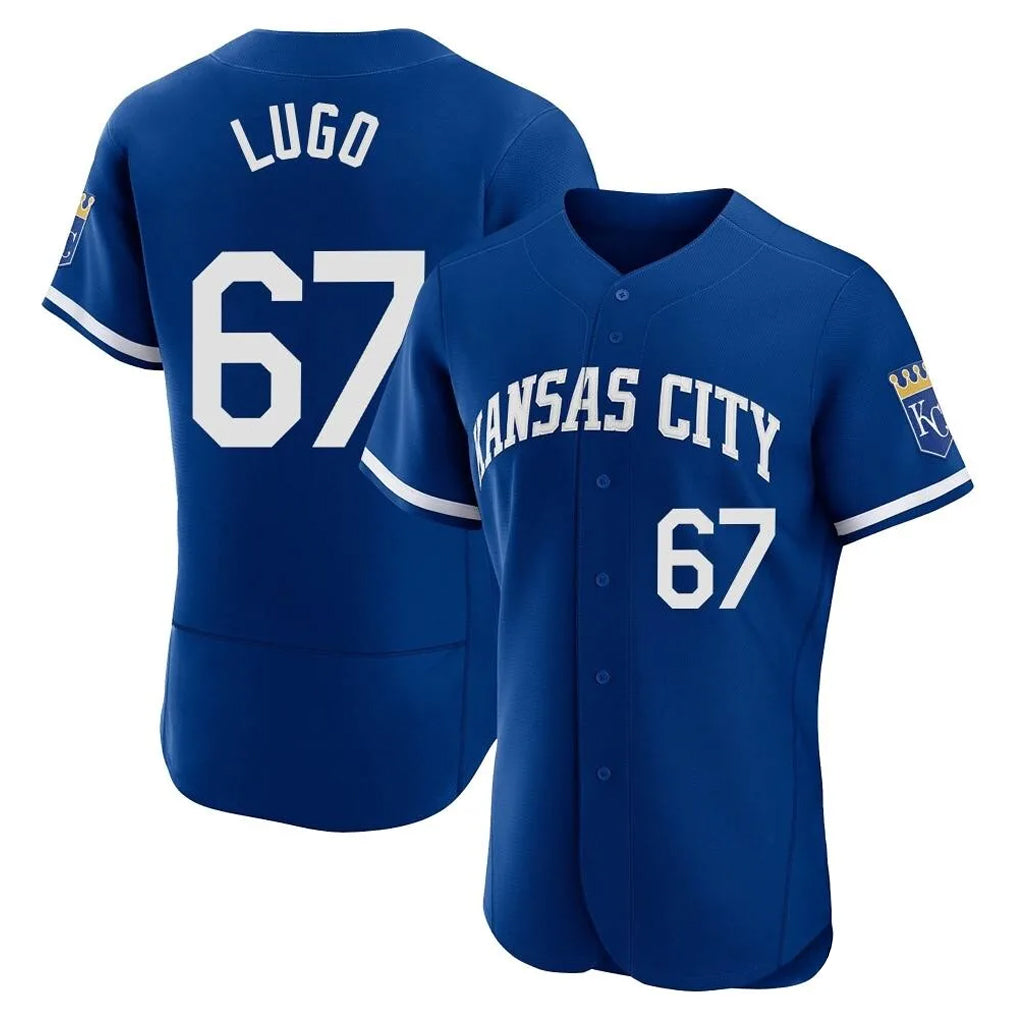 KC.Royals #67 Seth Lugo Player Royal Limited Elite Home Fdoa Stitched Jerseys