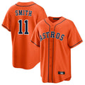 H.Astros #11 Cam Smith Player Orange Home Game Fdoa Stitched Jerseys