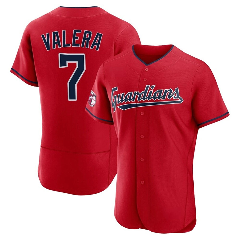 C.Guardians #7 George Valera Player Red Limited Elite Home Fdoa Stitched Jerseys