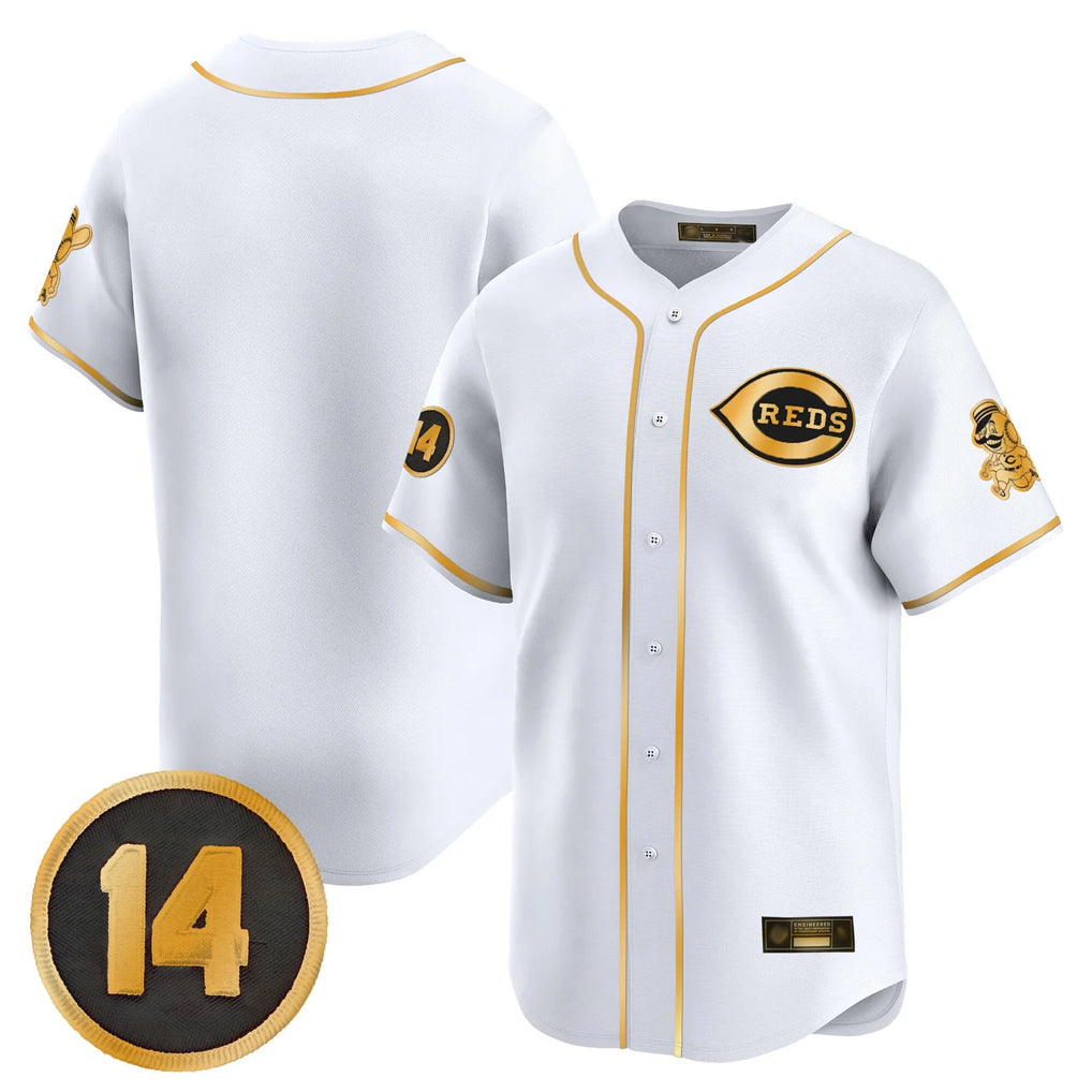 C.Reds ## Red Blank Player White-Gold Vapor Premier Limited Home Fdoa Stitched Jerseys