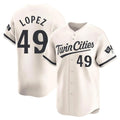 M.Twins #49 Pablo Lopez Player Cream Home Limited Fdoa Stitched Jerseys