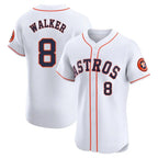 H.Astros #8 Christian Walker Player White Limited Elite Home Fdoa Stitched Jerseys