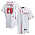 C.Reds #29 TJ Friedl Player White Game Home Fdoa Stitched Jerseys