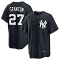 NY.Yankees #27 Giancarlo Stanton Player Navy Game Fdoa Stitched Jerseys