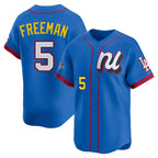 LA.Dodgers #5 Freddie Freeman Player Blue All-Star Limited Home Fdoa Stitched Jerseys
