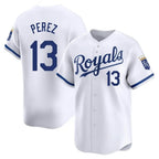 KC.Royals #13 Salvador Perez Player White Alt Limited Home Fdoa Stitched Jerseys