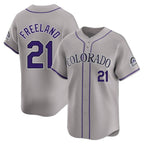 C.Rockies #21 Kyle Freeland Player Gray Limited Home Fdoa Stitched Jerseys