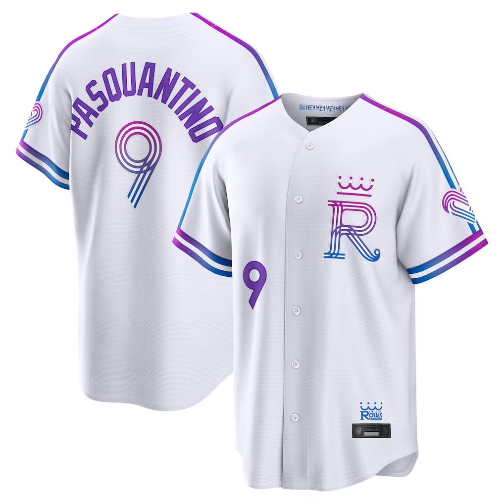 KC.Royals #9 Vinnie Pasquantino Player White 2026 City Connect Limited Home Fdoa Stitched Jerseys