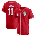 C.Reds #11 Barry Larkin Player Red Limited Elite Home Game Fdoa Stitched Jerseys