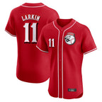 C.Reds #11 Barry Larkin Player Red Limited Elite Home Game Fdoa Stitched Jerseys