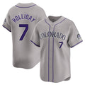 C.Rockies #7 Matt Holliday Player Gray Limited Home Fdoa Stitched Jerseys