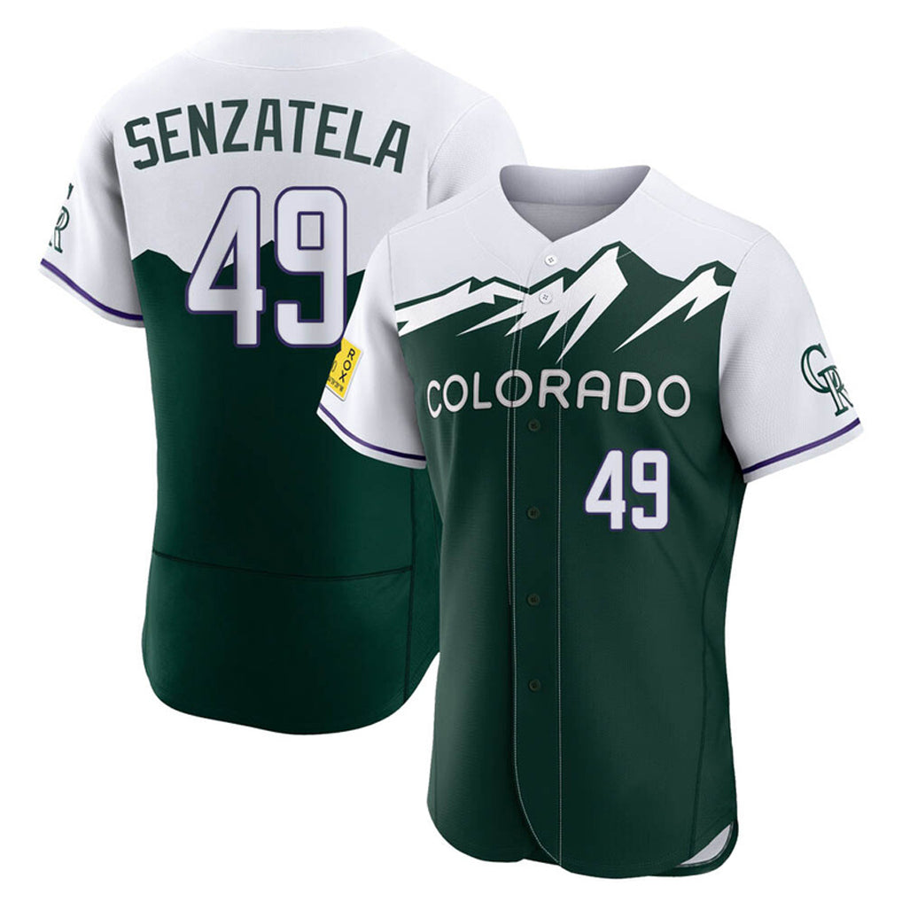 C.Rockies #49 Antonio Senzatela Player Green City Connect Limited Elite Home Fdoa Stitched Jerseys
