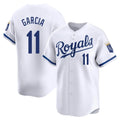 KC.Royals #11 Maikel Garcia Player White Alt Limited Home Fdoa Stitched Jerseys
