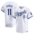 KC.Royals #11 Maikel Garcia Player White Alt Limited Home Fdoa Stitched Jerseys