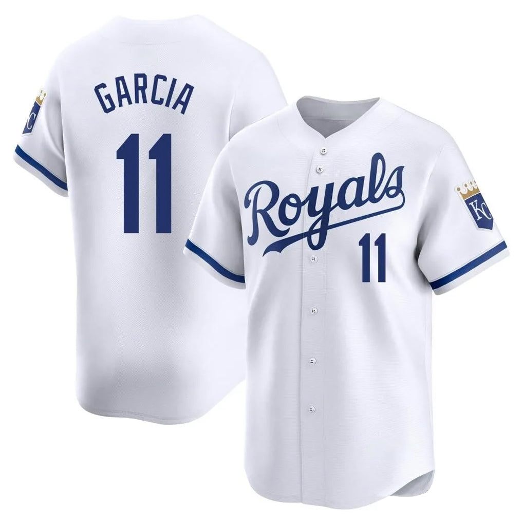 KC.Royals #11 Maikel Garcia Player White Alt Limited Home Fdoa Stitched Jerseys