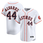H.Astros #44 Yordan Alvarez Player White Home Limited Fdoa Stitched Jerseys