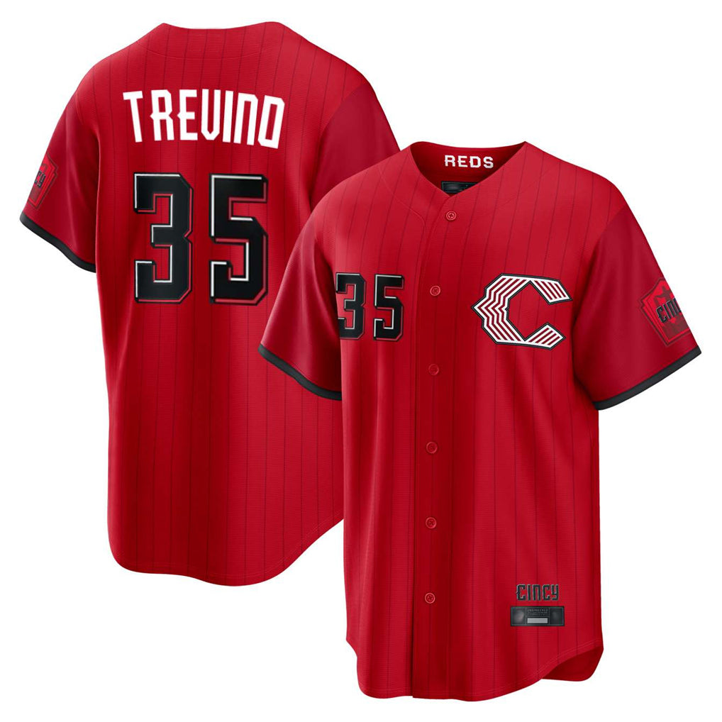 C.Reds #35 Jose Trevino Player Red 2026 City Connect Home Game Fdoa Stitched Jerseys
