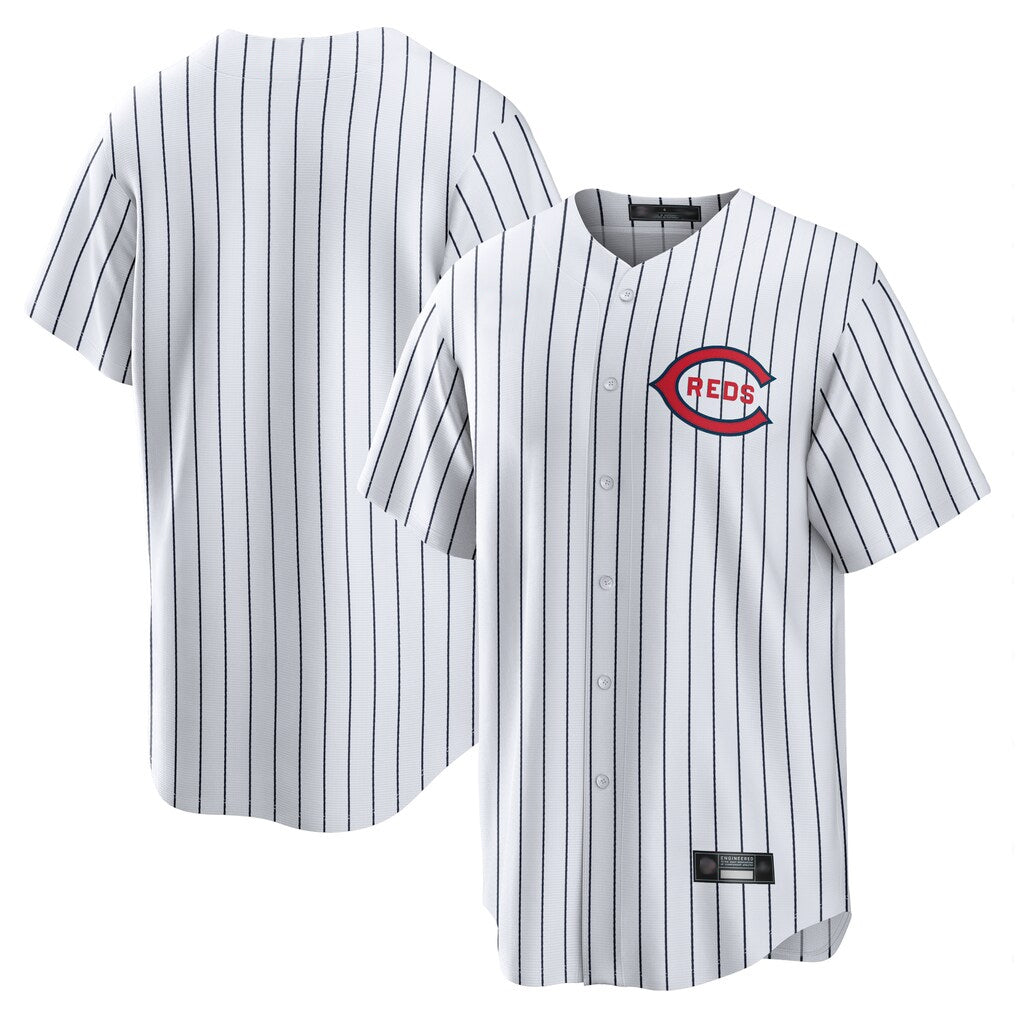 C.Reds ## Red Blank Player White Stripe Field of Dreams Game Home Fdoa Stitched Jerseys