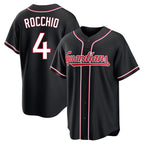 C.Guardians #4 Brayan Rocchio Player Black Fashion Out Home Game Fdoa Stitched Jerseys