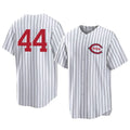C.Reds #44 Elly De La Cruz Player White Stripe Field of Dreams Game Home Fdoa Stitched Jerseys