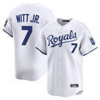 KC.Royals #7 Bobby Witt Jr. Player White Alt Limited Home Fdoa Stitched Jerseys