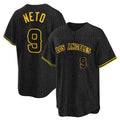 LA.Angels #9 Zach Neto Player Black Snake Skin City Game Home Fdoa Stitched Jerseys