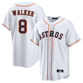 H.Astros #8 Christian Walker Player White Home Game Fdoa Stitched Jerseys