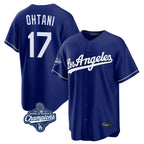 LA.Dodgers #17 Shohei Ohtani Player Royal World Series Meet Game Fdoa Stitched Jerseys