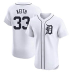 D.Tigers #33 Colt Keith Player White Limited Elite Home Fdoa Stitched Jerseys