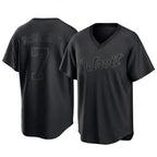 D.Tigers #7 Kevin McGonigle Player Black T-shirt Home Game Fdoa Stitched Jerseys