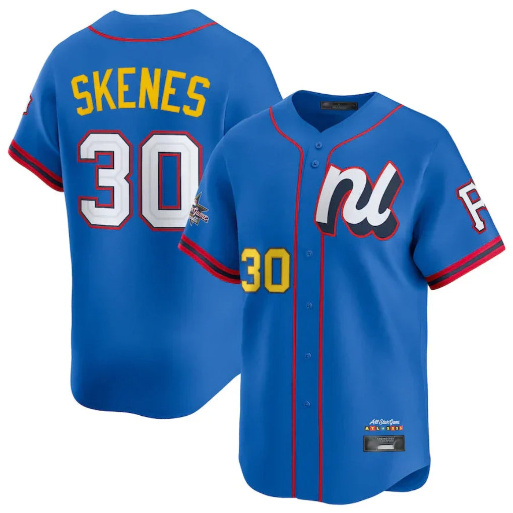 P.Pirates #30 Paul Skenes Player Blue National League All Star Edition Home Limited Fdoa Stitched Jerseys