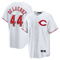 C.Reds #44 Elly De La Cruz Player White Home Game Fdoa Stitched Jerseys