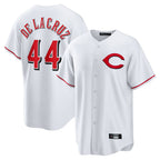 C.Reds #44 Elly De La Cruz Player White Home Game Fdoa Stitched Jerseys